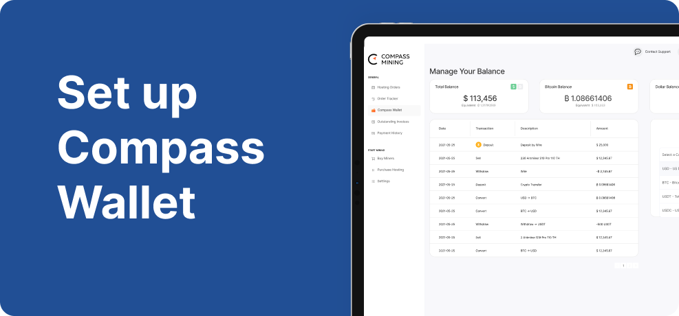 Getting your miner online with Compass Mining